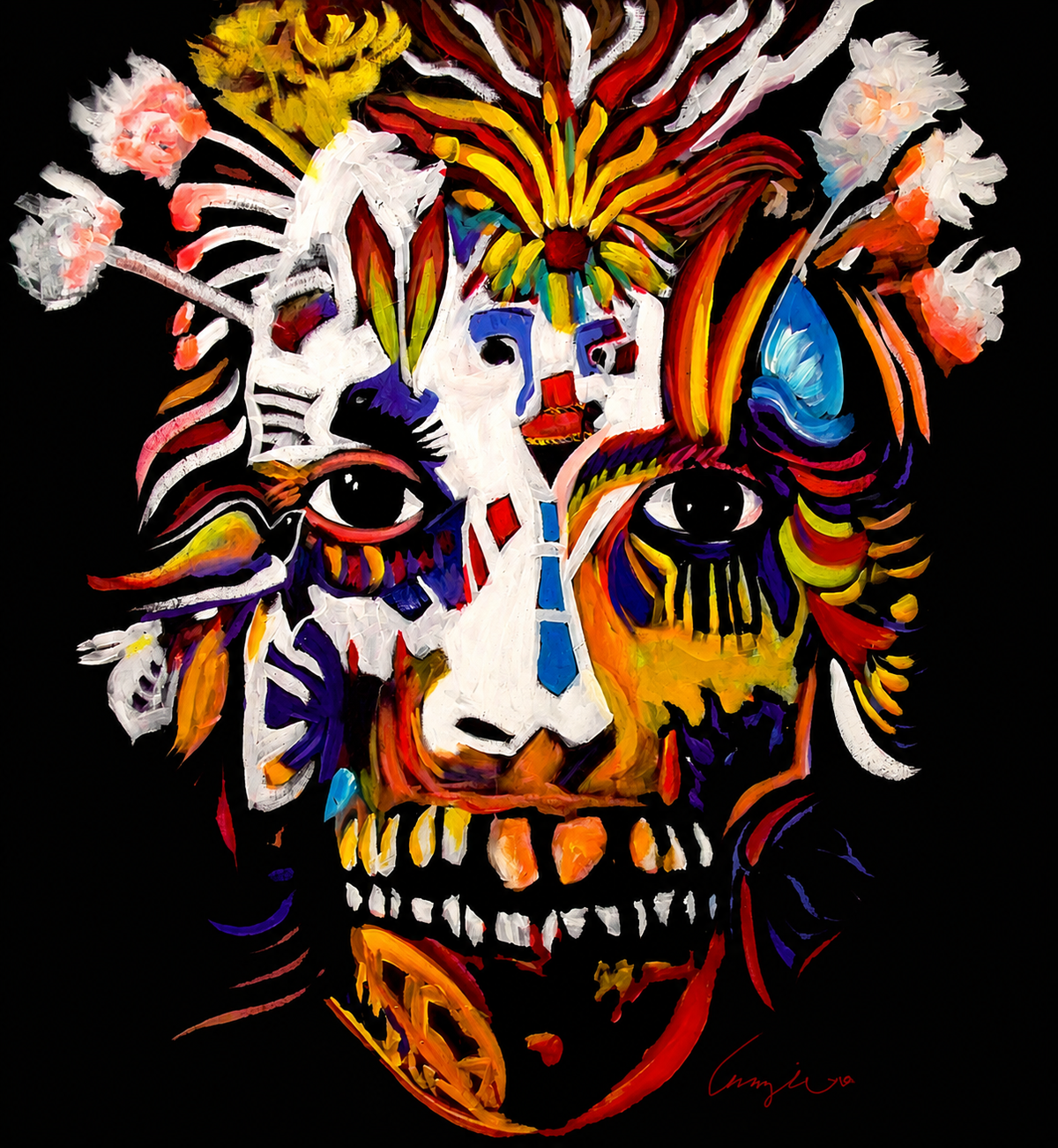 Floral Skull – A Bold Fusion of Life and Mystery