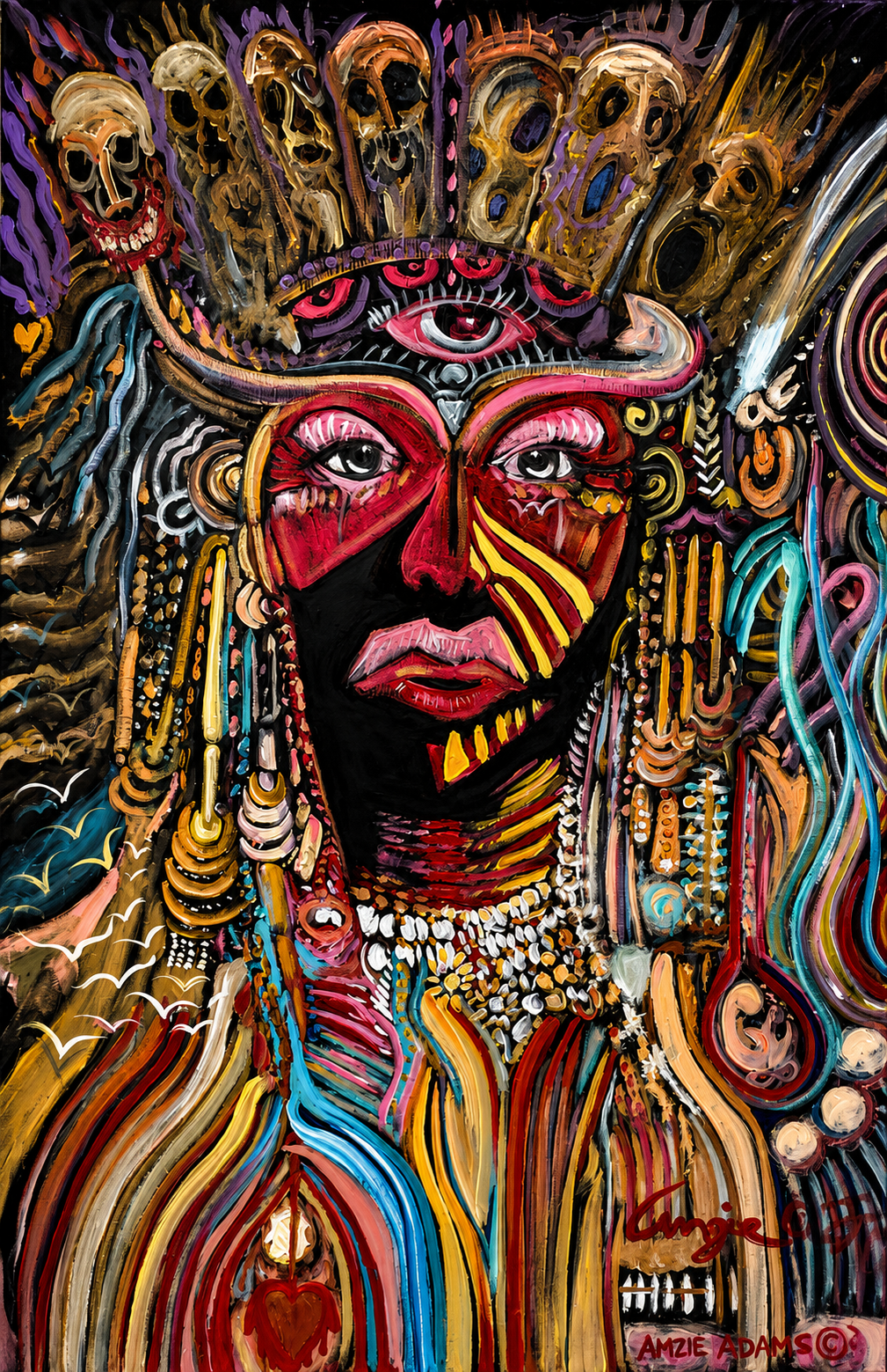 Queen of Mysteries – A Surreal Portrait of Power and Spirit