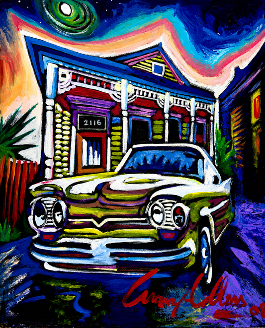 Vintage Dreams – A Classic Car Under the Midnight Sky