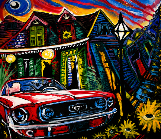 Midnight Mustang – A Colorful Journey Through Time