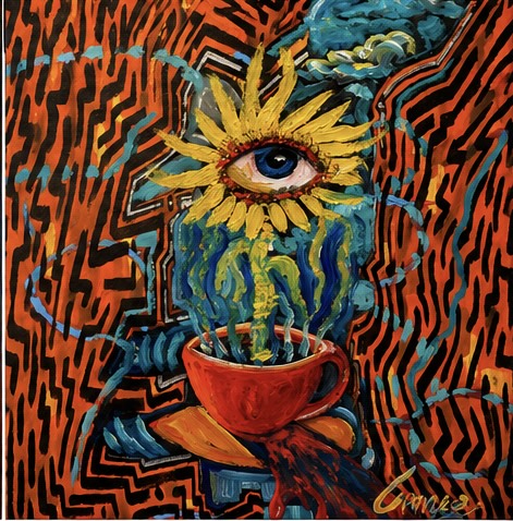 The Watchful Sunflower – A Vision in Bloom