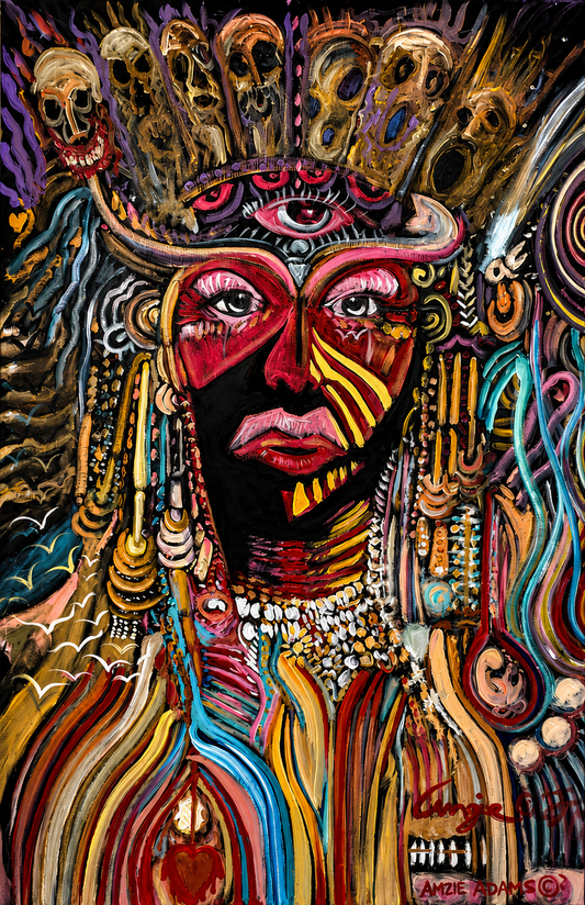 Queen of Mysteries – A Surreal Portrait of Power and Spirit