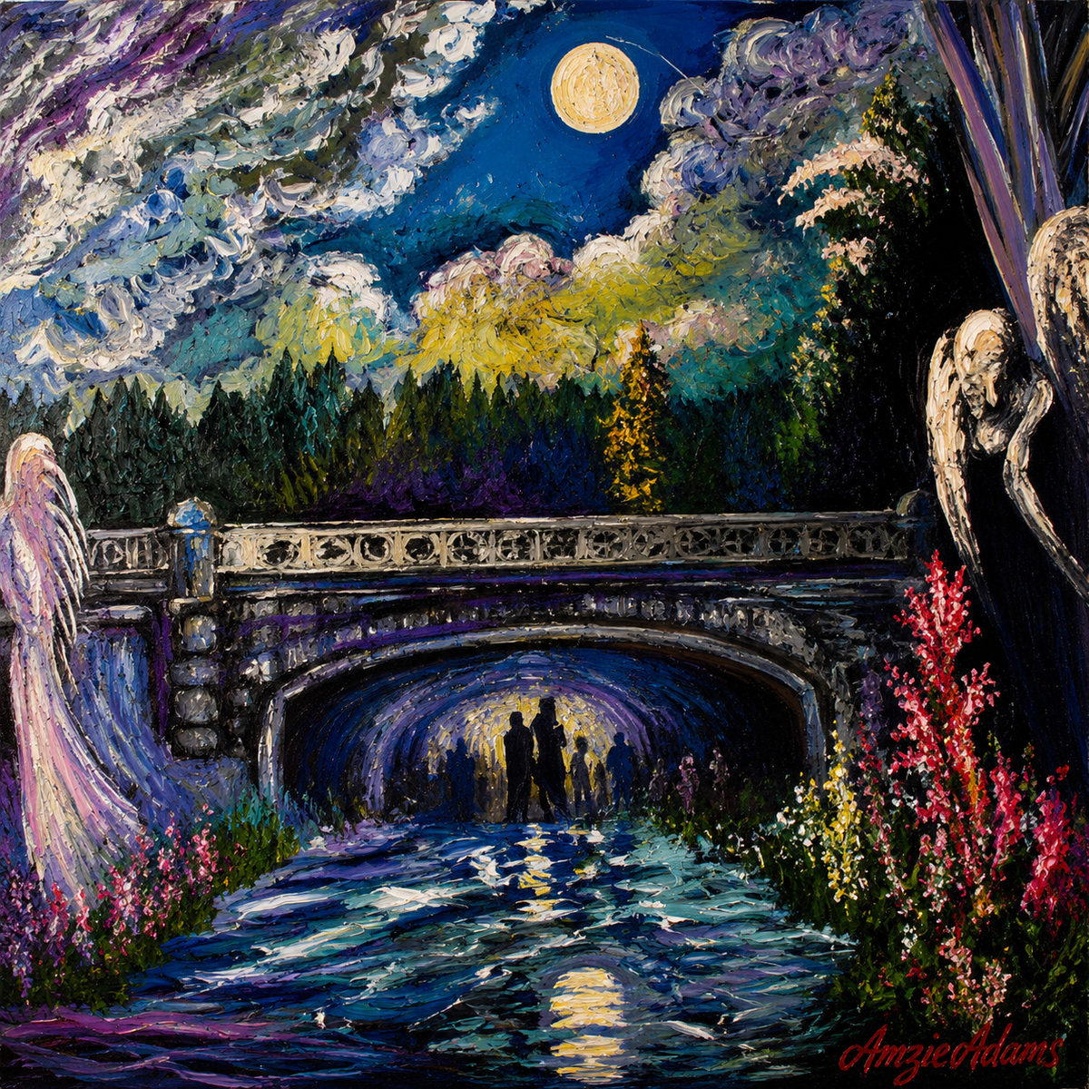 Moonlit Enchantment – A Mystical Bridge of Dreams