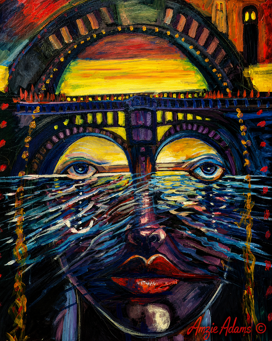 Eyes Beneath the Bridge – A Surreal Reflection of the Soul