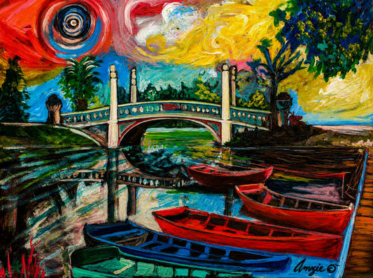 Colors of Paradise – A Dreamlike Bridge Over Tranquil Waters